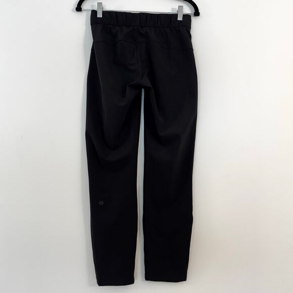 Lululemon On The Fly Pant 28" Black Sweatpants Pull-On Elastic Waist | Size 2 - Picture 7 of 11